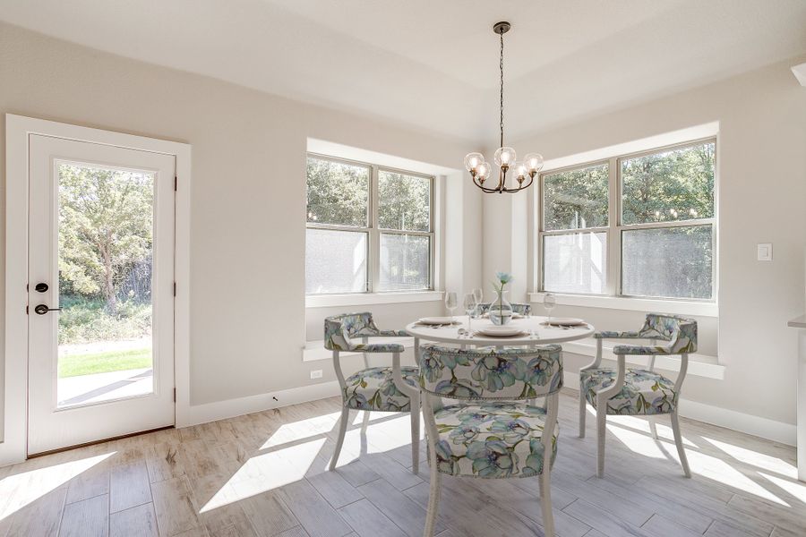 Representative furnished interior of a home built from the The Violet by Kenmark Homes in Whispering Winds, Springtown (Image 7). Representative furnished interior of a home built from the The Violet by Kenmark Homes in Whispering Winds, Springtown (Image 7).