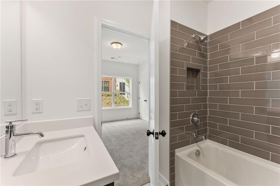 Furnished interior view inside a new home in Townes at South Main, Kennesaw (Image 4).