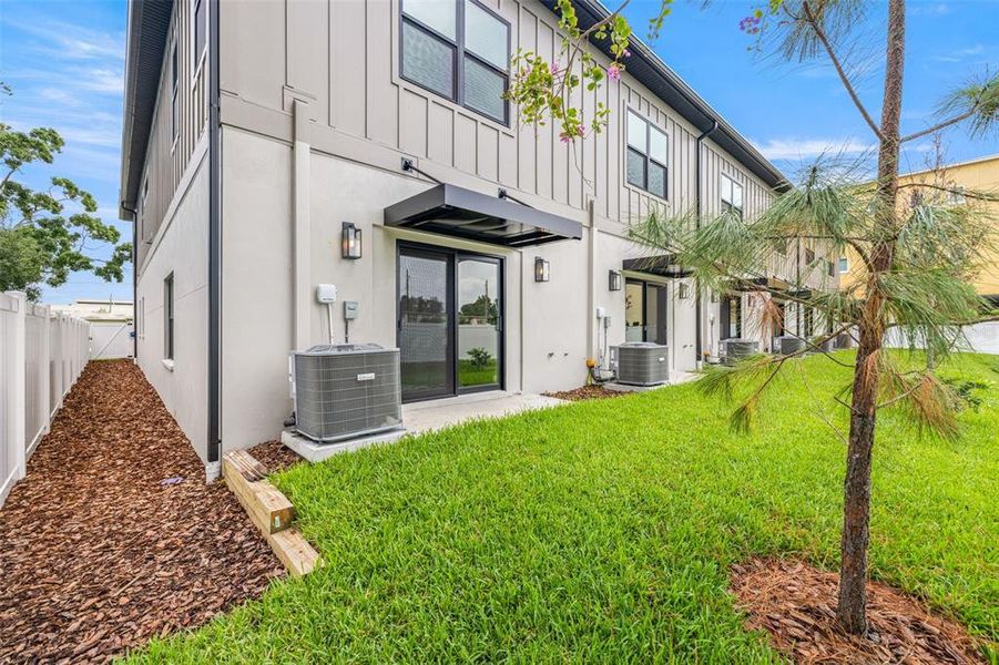 Exterior details and patio area of a home in , Tampa (Image 3). Exterior details and patio area of a home in , Tampa (Image 3).
