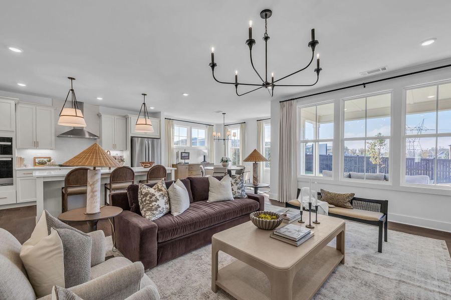Furnished interior view inside a new home in Wildflower, Chattanooga (Image 4).