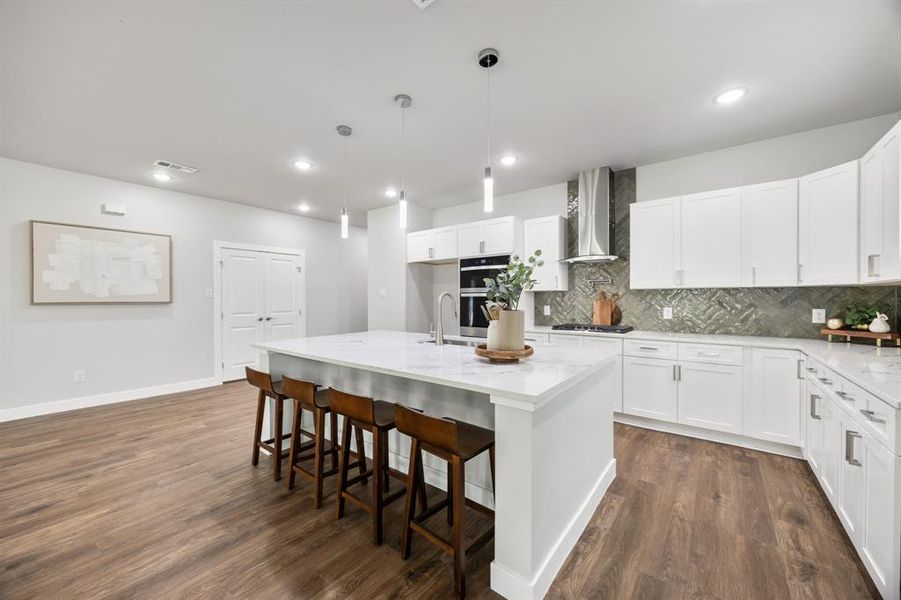 Furnished interior view inside a new home in , Dallas (Image 10).