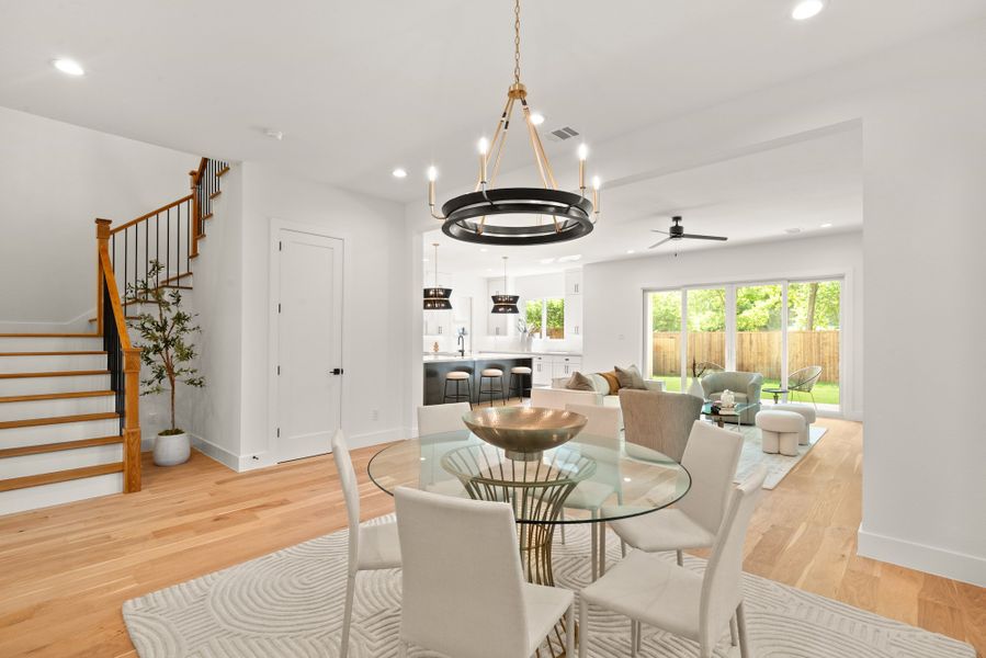 Furnished interior view inside a new home in , Dallas (Image 12). Furnished interior view inside a new home in , Dallas (Image 12).