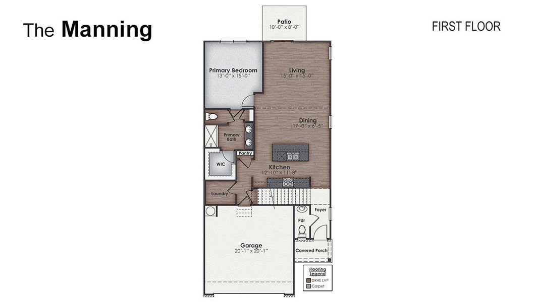 2D floor plan layout of this home in Halls Landing, Bolivia, NC (Image 5).
