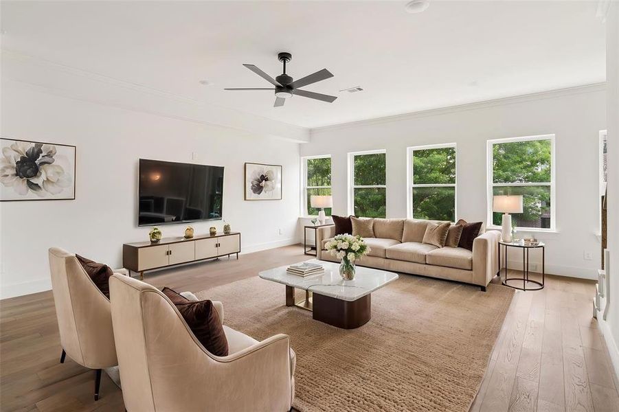 Furnished interior view inside a new home in , Fort Worth (Image 15).