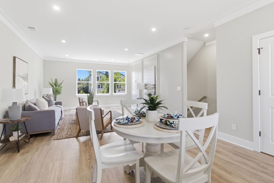 Furnished interior view inside a new home in , Charleston (Image 13).
