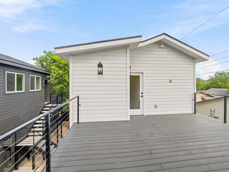 Main Home - Upstairs Deck