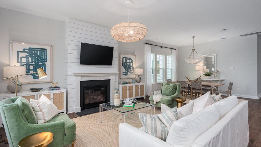 Furnished interior view inside a new home in , Summerville (Image 10).
