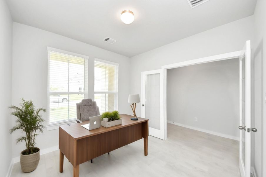 Virtually Staged - Home office. Virtually Staged - Home office.