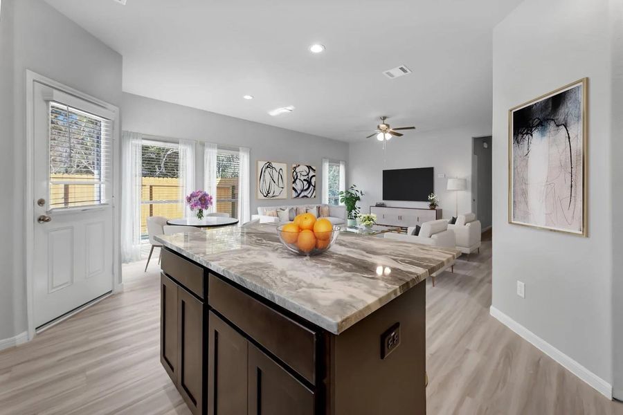 Furnished interior view inside a new home in , Dayton (Image 6).