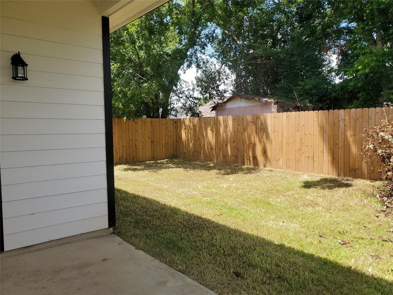 Exterior details and patio area of a home in , Texas City (Image 17). Exterior details and patio area of a home in , Texas City (Image 17).