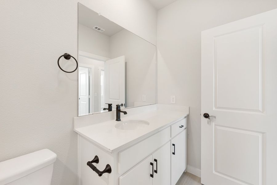 Furnished interior view inside a new home in Wildridge, Oak Point (Image 15). Furnished interior view inside a new home in Wildridge, Oak Point (Image 15).