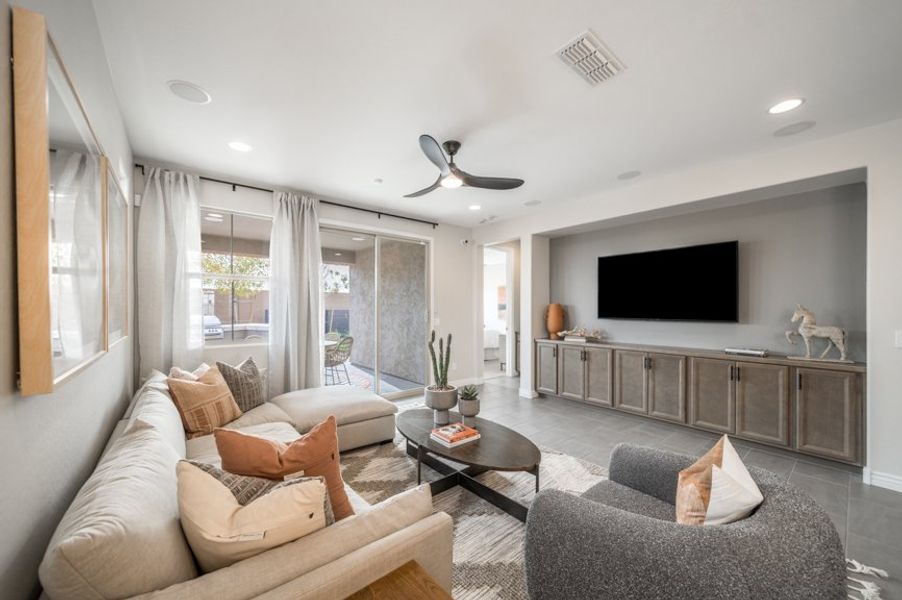 Furnished interior view inside a new home in Hawes Crossing, Mesa (Image 3).