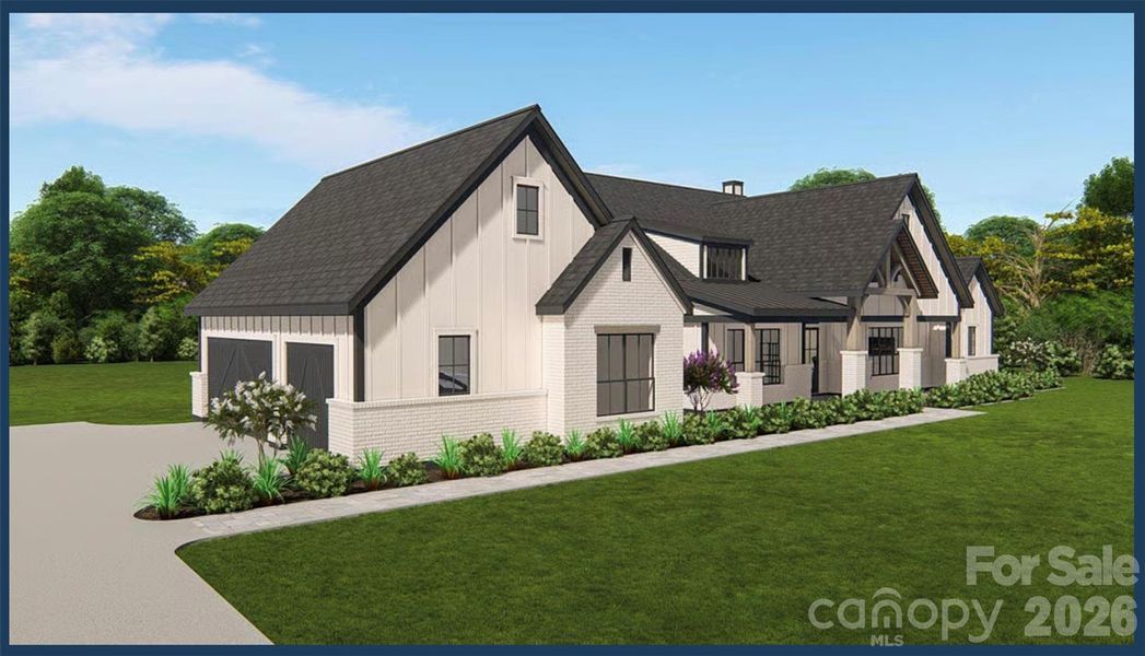 Front exterior of a new home in , Marshville, NC, highlighting curb appeal (Image 22).