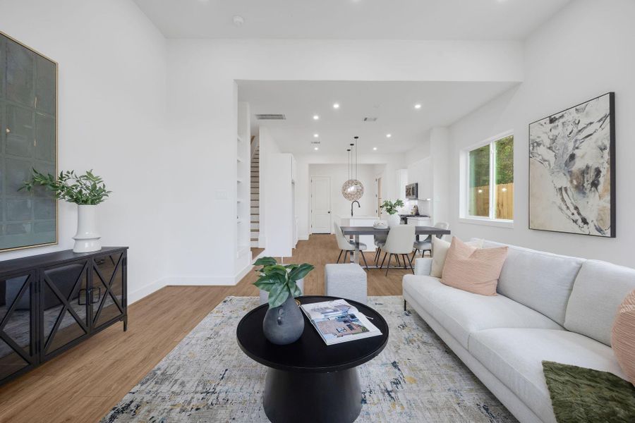 Furnished interior view inside a new home in , Houston (Image 8).