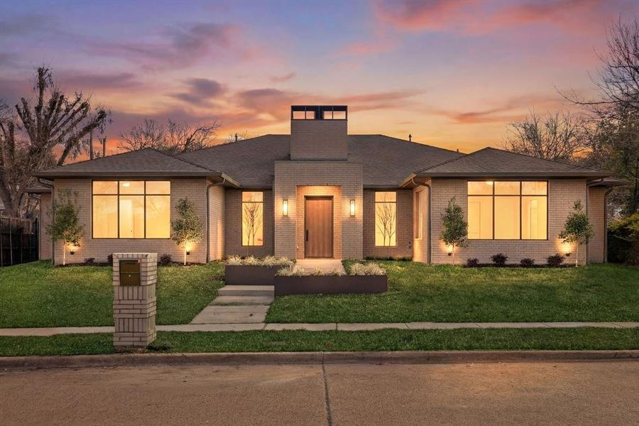 Front exterior of a new home in , Farmers Branch, TX, highlighting curb appeal (Image 1). Front exterior of a new home in , Farmers Branch, TX, highlighting curb appeal (Image 1).