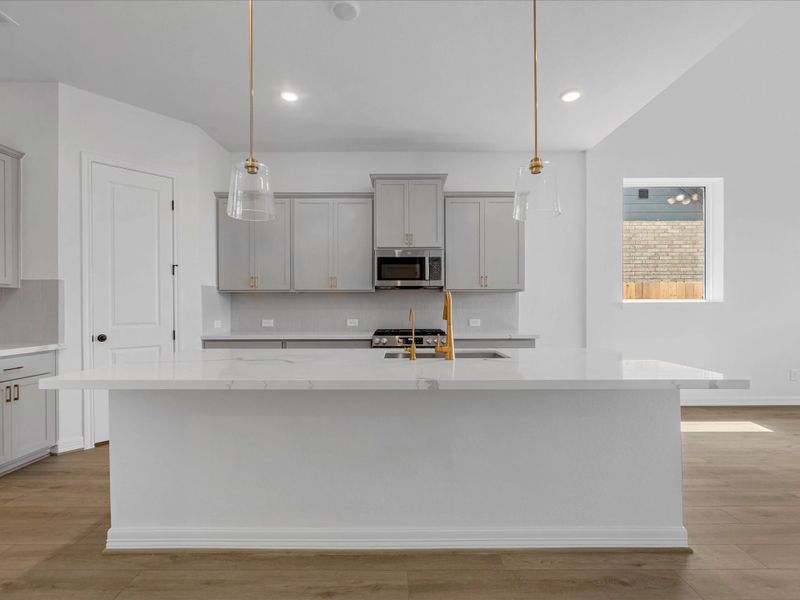 Kitchen. Sample product photo. Actual exterior and interior selections may vary by homesite. Photo may be virtually staged.