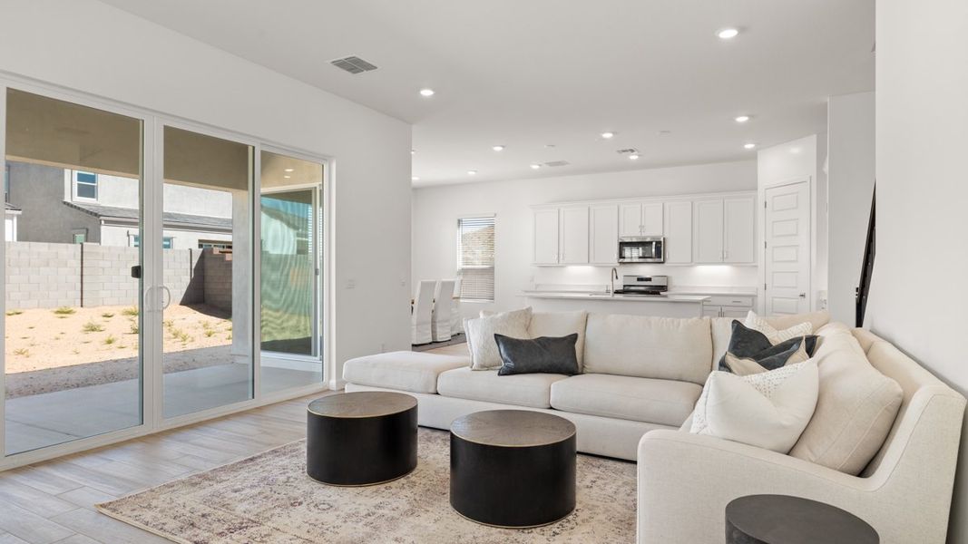 Representative furnished interior of a home built from the Crow by D.R. Horton in Apache Farms, Buckeye (Image 14).
