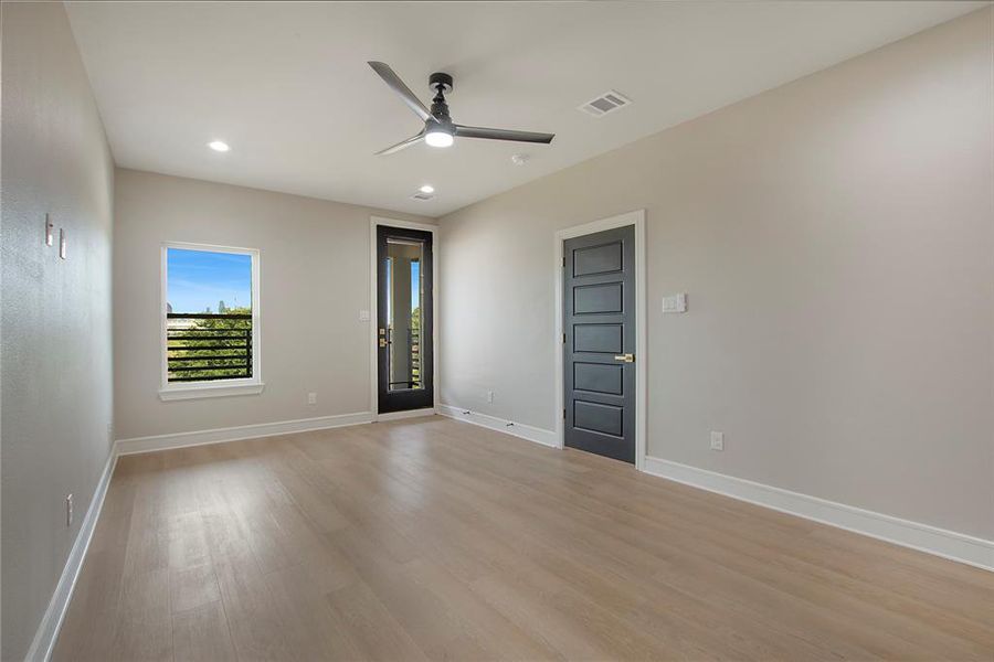 3rd Level Bedroom w/ Balcony