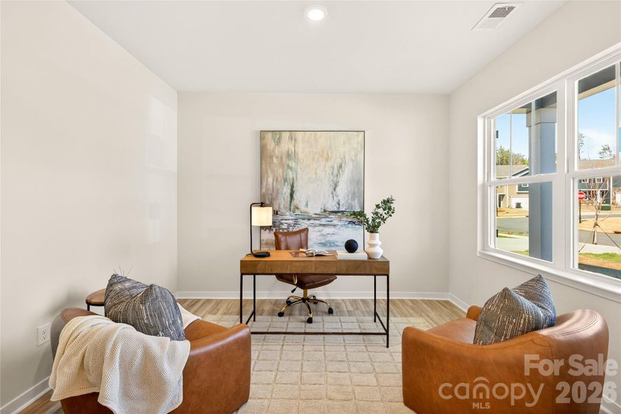 Furnished interior view inside a new home in The Falls at Newton, Newton (Image 3).