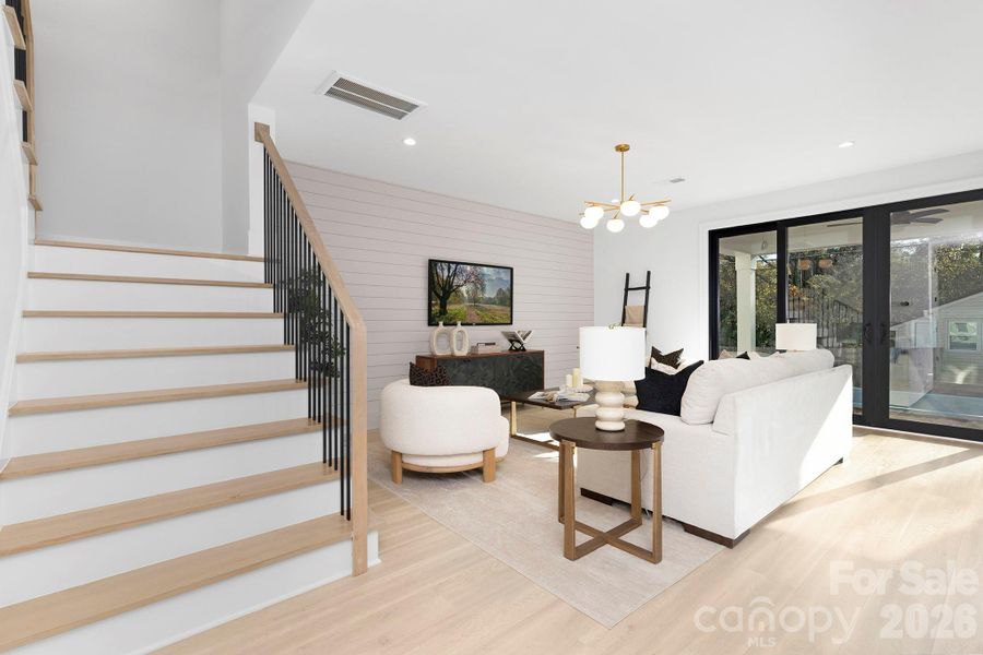 Furnished interior view inside a new home in , Charlotte (Image 13).