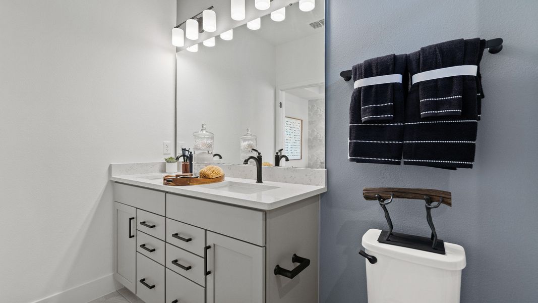 Furnished interior view inside a new home in Parkview at Hamlin, Winter Garden (Image 36).