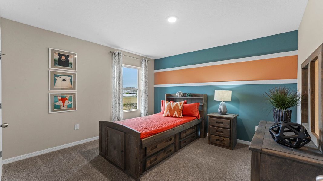 Furnished interior view inside a new home in Harmony West, St. Cloud (Image 26).