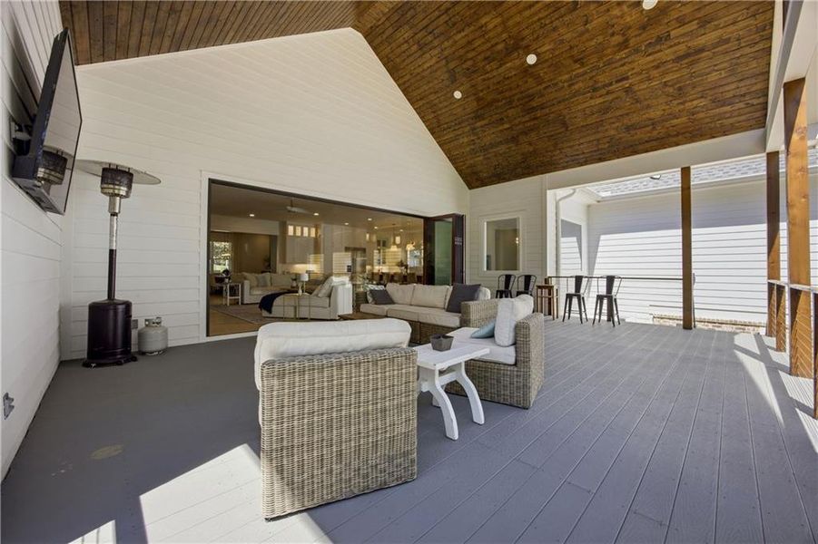 Exterior details and patio area of a home in , Sugar Hill (Image 32).