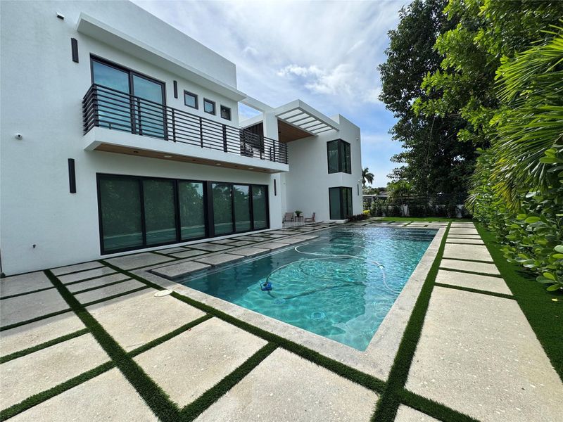 Front exterior of a new home in , Lighthouse Point, FL, highlighting curb appeal (Image 26).