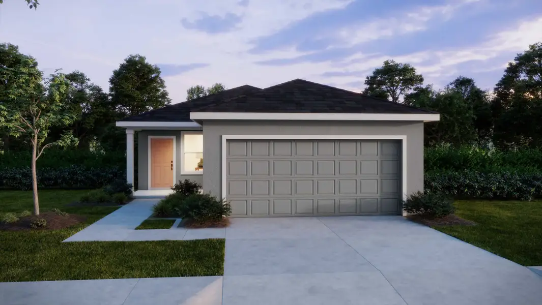 Representative exterior photo of a completed home built from the Ventura by Maronda Homes in Crosswinds, Haines City, FL (Image 4).