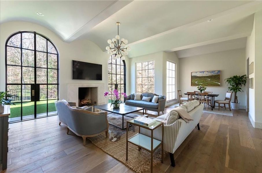 Furnished interior view inside a new home in , Atlanta (Image 10). Furnished interior view inside a new home in , Atlanta (Image 10).