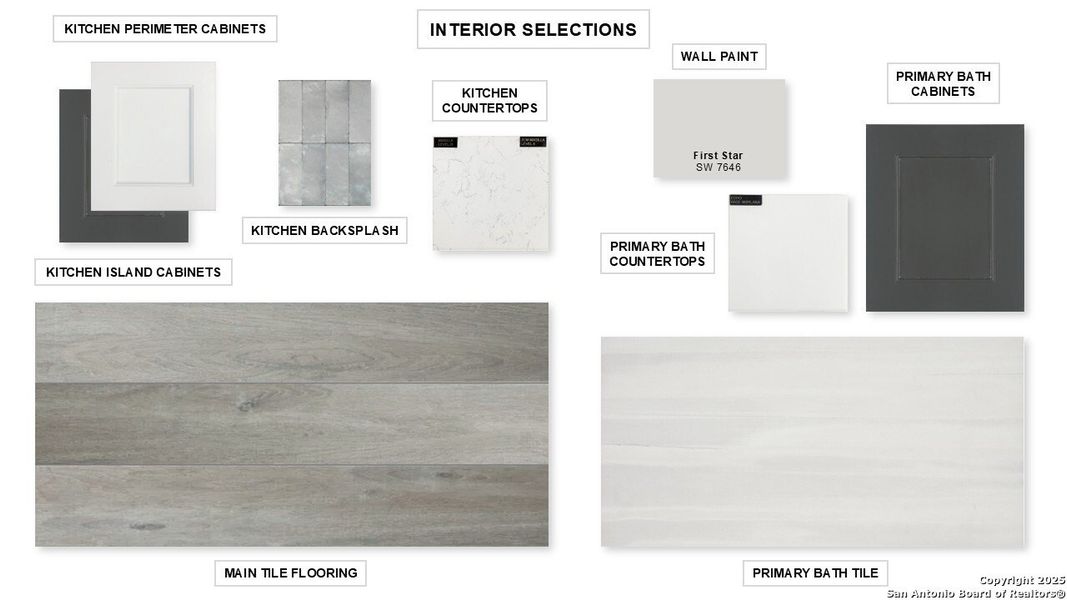 Sample of building materials used in homes in Meadows Of Mill Creek 50', Seguin (Image 22).