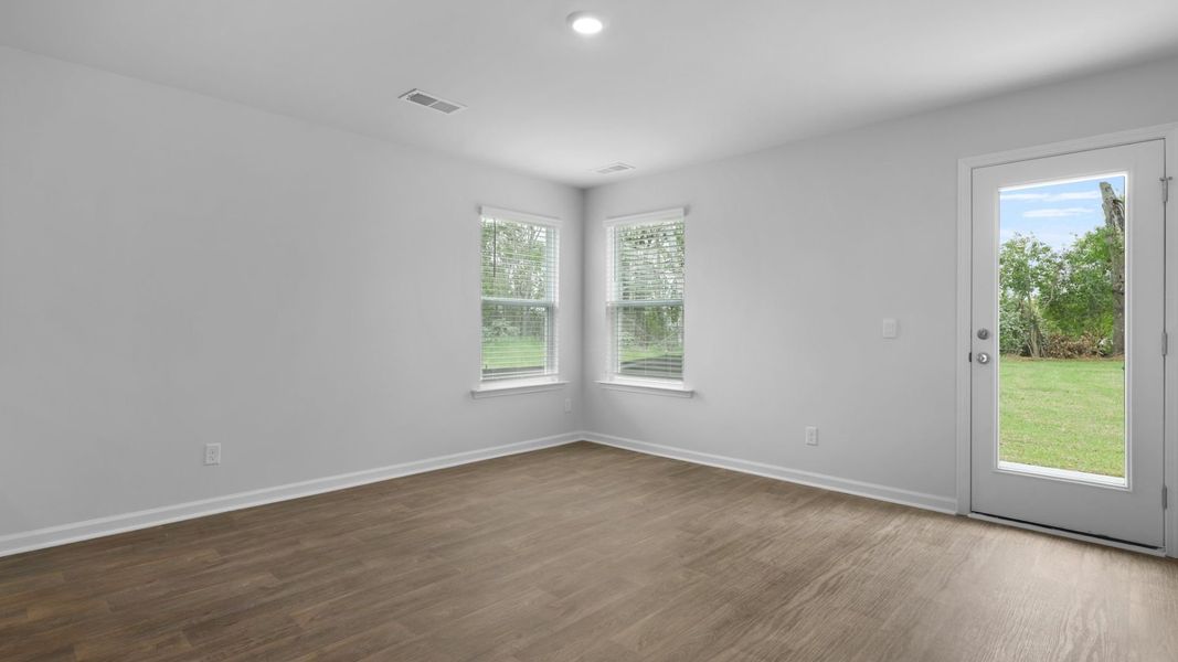Representative unfurnished interior of a home built from the SULLIVAN by D.R. Horton in Evergreen, Holly Hill (Image 11).