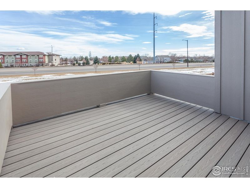 Exterior details and patio area of a home in Wilson Commons, Loveland (Image 2). Exterior details and patio area of a home in Wilson Commons, Loveland (Image 2).