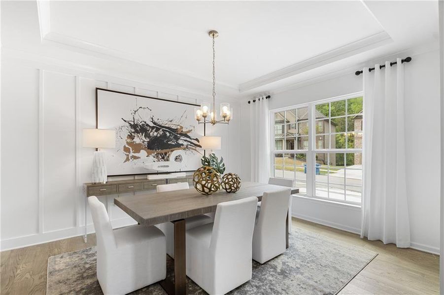 Furnished interior view inside a new home in Sierra Creek, Hoschton (Image 39).