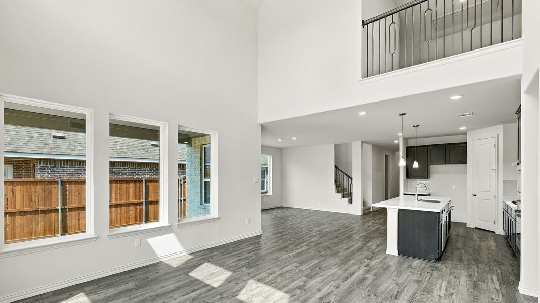 Furnished interior view inside a new home in Wildflower Ranch, Fort Worth (Image 10). Furnished interior view inside a new home in Wildflower Ranch, Fort Worth (Image 10).