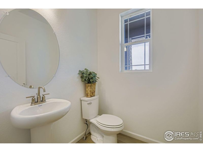 First floor powder bath