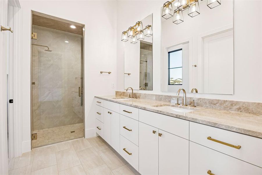 Furnished interior view inside a new home in , Bartonville (Image 35).