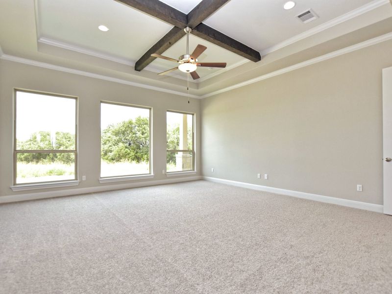 Representative unfurnished interior of a home built from the Siena III by Giddens Homes in Clearwater Ranch, Liberty Hill (Image 214).