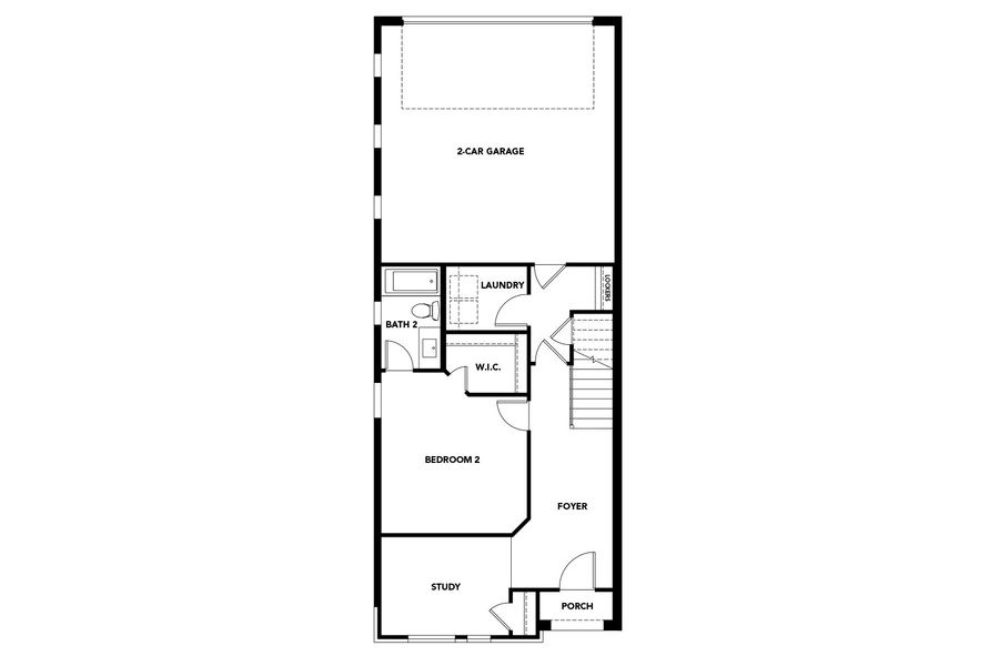 2D floor plan layout for the Reese by DRB Homes in Collin Creek, Plano, TX (Image 3). 2D floor plan layout for the Reese by DRB Homes in Collin Creek, Plano, TX (Image 3).