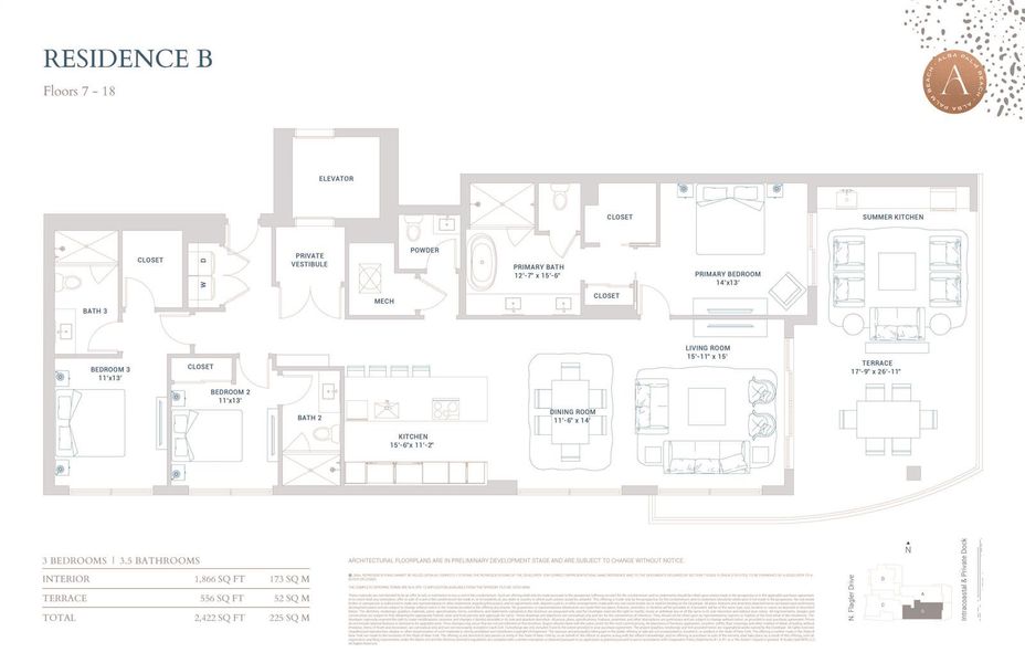 Residence B Floors 7-18