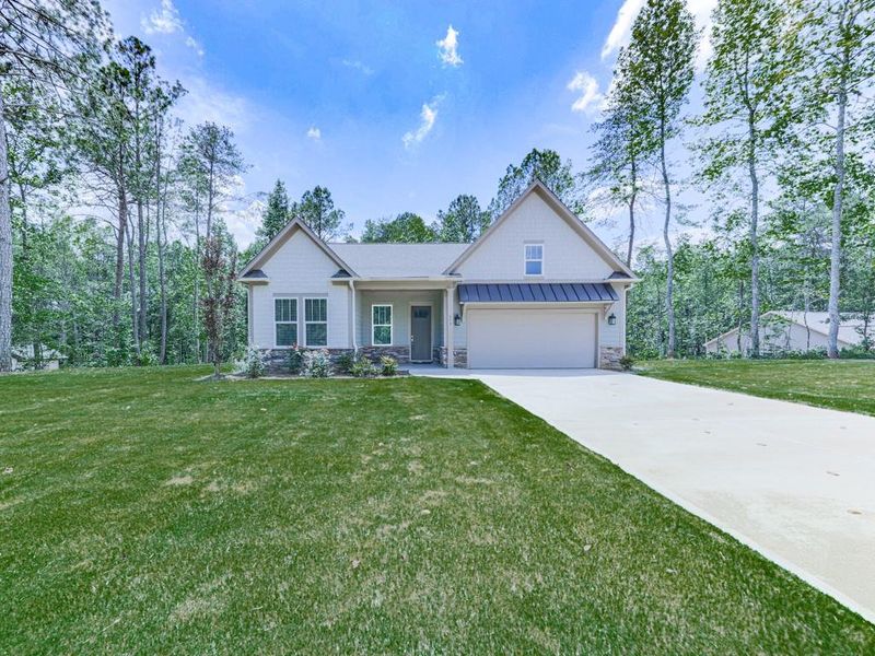 Front exterior of a new home in , Ellijay, GA, highlighting curb appeal (Image 20).
