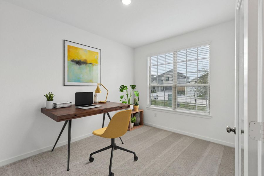 Furnished interior view inside a new home in Mavera, Conroe (Image 13).