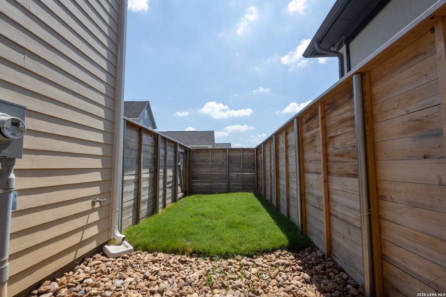 Exterior details and patio area of a home in Town Creek, New Braunfels (Image 28). Exterior details and patio area of a home in Town Creek, New Braunfels (Image 28).