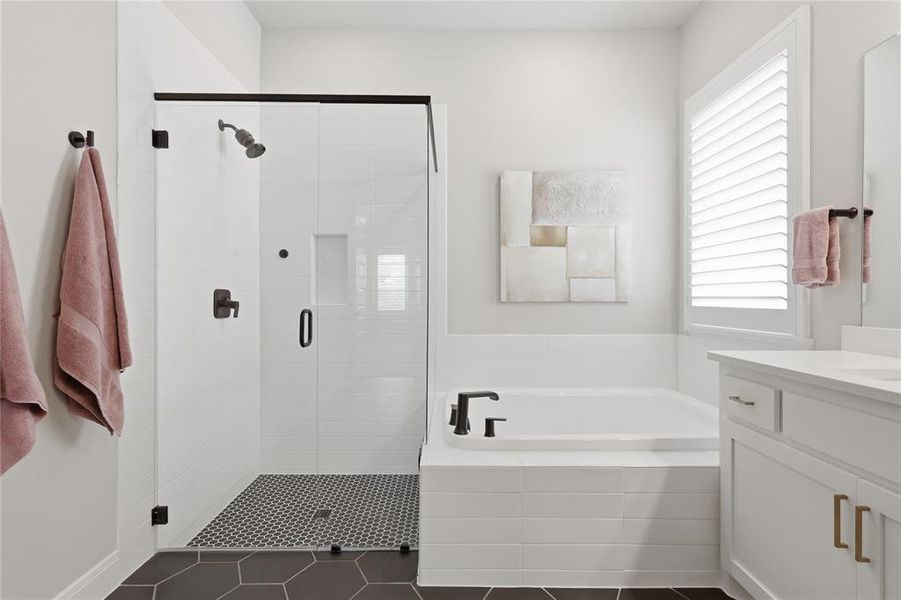 Furnished interior view inside a new home in Pecan Square – Classics, Northlake (Image 18).