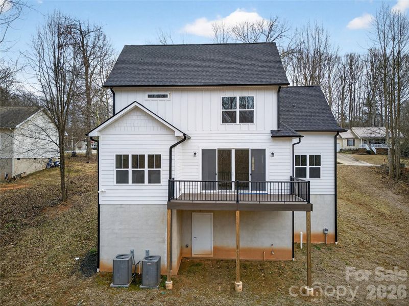 Exterior details and patio area of a home in , Troutman (Image 19).