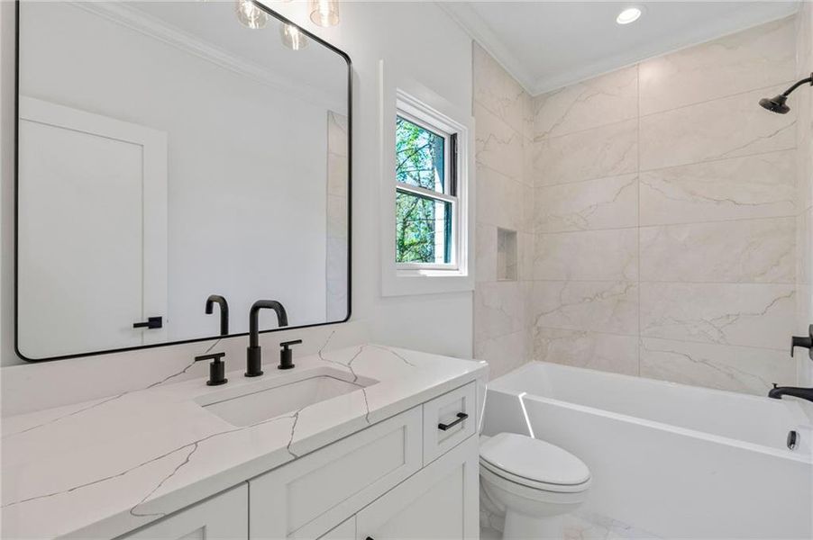 Furnished interior view inside a new home in , Marietta (Image 39).