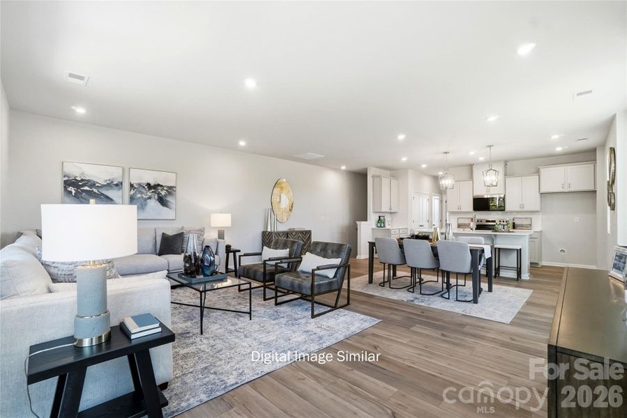 Furnished interior view inside a new home in Bratton Pointe, Rock Hill (Image 3).