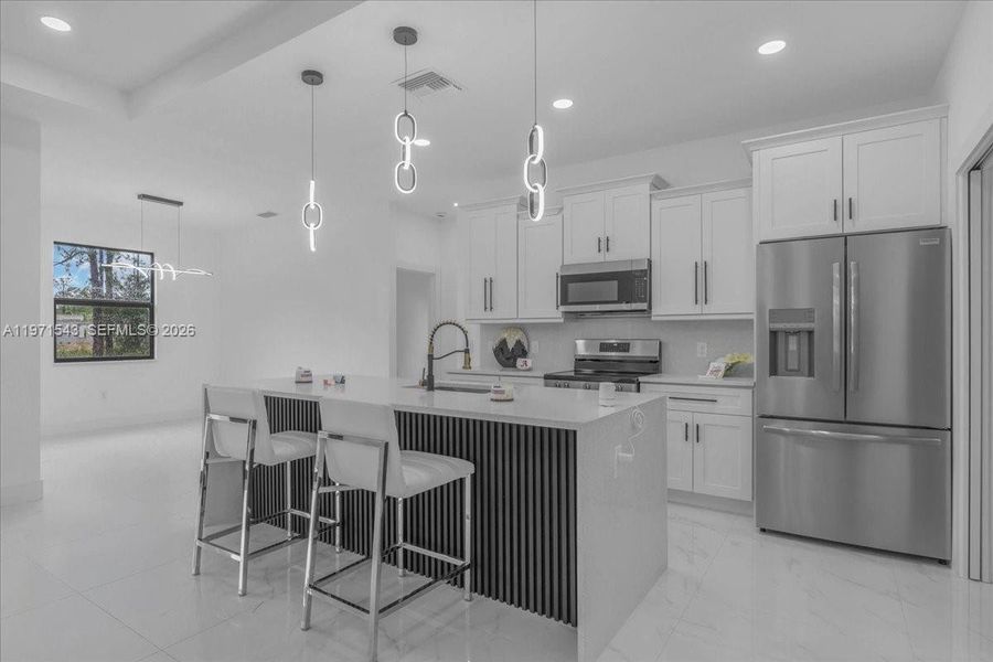 Furnished interior view inside a new home in , Lehigh Acres (Image 10).