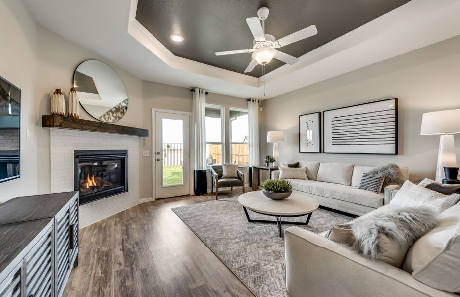 Furnished interior view inside a new home in Rosemary Fields, Godley (Image 4).