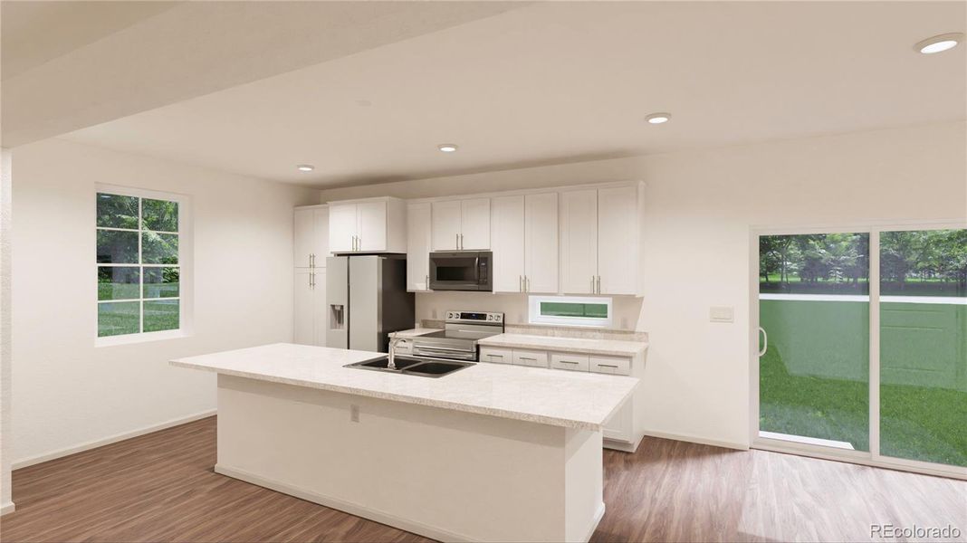 Furnished interior view inside a new home in Green Valley Ranch, Aurora (Image 6).